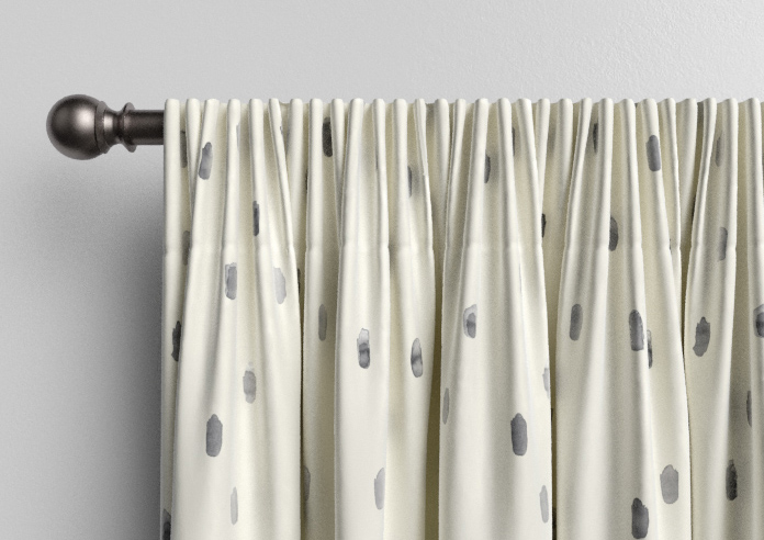 Ink Spots, Grey - Made to Measure Curtains - Image 9